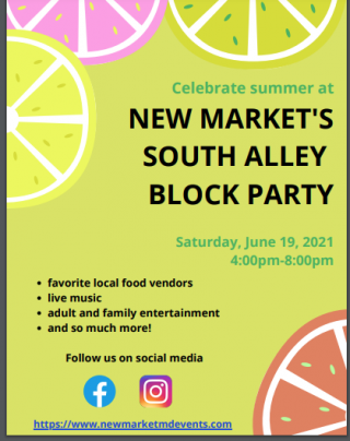 Picture of South Alley Block Party flyer